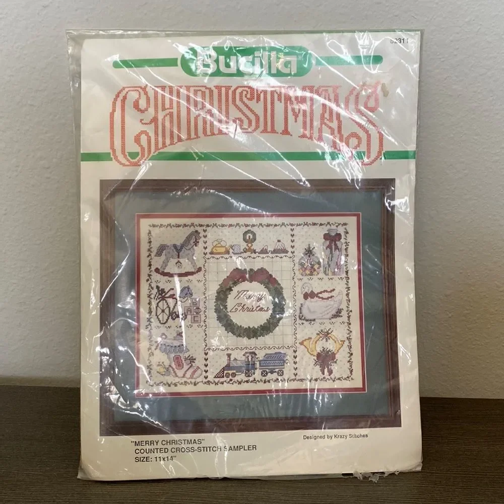 Bucilla Christmas Cross-stitch Vintage Sealed New
